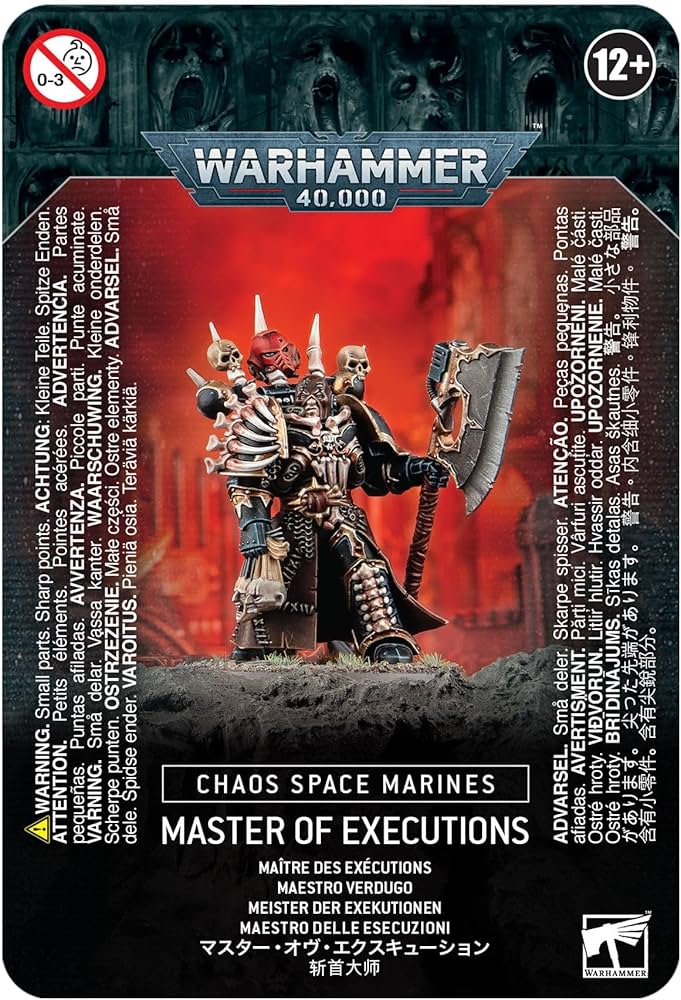 Warhammer 40k Chaos Space Marines: Master of Executions - WiredVillage Games - Games Workshop WiredVillage Games